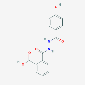 molecular formula C15H12N2O5 B324067 2-{[2-(4-Hydroxybenzoyl)hydrazino]carbonyl}benzoic acid 