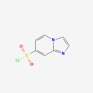 molecular formula C7H5ClN2O2S B3240671 Imidazo[1,2-a]pyridine-7-sulfonyl chloride CAS No. 1444886-25-2