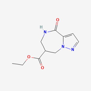 Ethyl 4-oxo-5,6,7,8-tetrahydro-4H-pyrazolo[1,5-a][1,4]diazepine-7-carboxylate
