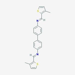 molecular formula C24H20N2S2 B324072 N,N'-bis[(E)-(3-methylthiophen-2-yl)methylidene]biphenyl-4,4'-diamine 