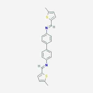 molecular formula C24H20N2S2 B324073 N,N'-bis[(E)-(5-methylthiophen-2-yl)methylidene]biphenyl-4,4'-diamine 