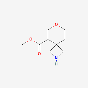 molecular formula C9H15NO3 B3240736 Methyl 7-oxa-2-azaspiro[3.5]nonane-5-carboxylate CAS No. 1445951-80-3