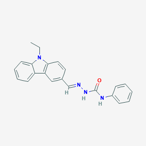 molecular formula C22H20N4O B324074 9-ethyl-9H-carbazole-3-carbaldehyde N-phenylsemicarbazone 