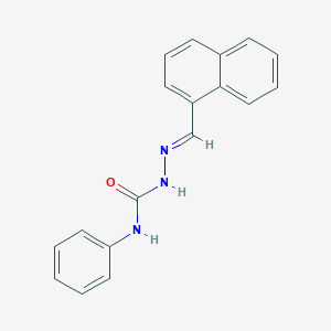 molecular formula C18H15N3O B324075 1-naphthaldehyde N-phenylsemicarbazone 