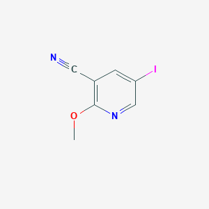 molecular formula C7H5IN2O B3240759 5-Iodo-2-methoxy-nicotinonitrile CAS No. 1446002-31-8