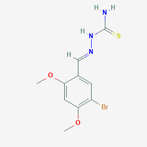 molecular formula C10H12BrN3O2S B324077 5-Bromo-2,4-dimethoxybenzaldehyde thiosemicarbazone 