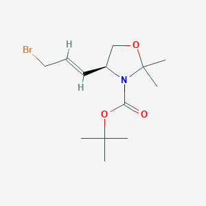tert-butyl (4S)-4-[(E)-3-bromoprop-1-enyl]-2,2-dimethyl-oxazolidine-3-carboxylate