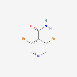 molecular formula C6H4Br2N2O B3240780 3,5-Dibromoisonicotinamide CAS No. 1446357-61-4