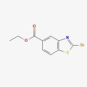 molecular formula C10H8BrNO2S B3240781 Ethyl 2-bromobenzo[d]thiazole-5-carboxylate CAS No. 1446410-03-2