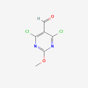 molecular formula C6H4Cl2N2O2 B3240786 4,6-Dichloro-2-methoxypyrimidine-5-carbaldehyde CAS No. 1446412-96-9