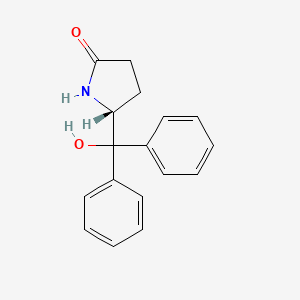 2-Pyrrolidinone, 5-(hydroxydiphenylmethyl)-, (5R)-