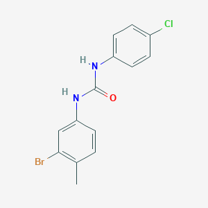 molecular formula C14H12BrClN2O B324081 N-(3-bromo-4-methylphenyl)-N'-(4-chlorophenyl)urea 
