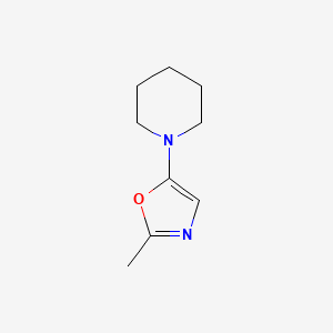 molecular formula C9H14N2O B3240853 2-Methyl-5-(piperidin-1-yl)oxazole CAS No. 144760-77-0