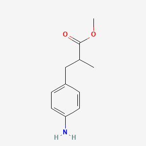 molecular formula C11H15NO2 B3240868 Methyl 3-(4-aminophenyl)-2-methylpropanoate CAS No. 144871-88-5