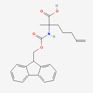 2-((((9H-Fluoren-9-yl)methoxy)carbonyl)amino)-2-methylhept-6-enoic acid