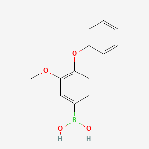 molecular formula C13H13BO4 B3240885 3-Methoxy-4-phenoxyphenylboronic acid CAS No. 1449001-29-9