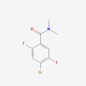 molecular formula C9H8BrF2NO B3240901 4-Bromo-2,5-difluoro-N,N-dimethylbenzamide CAS No. 1449008-10-9