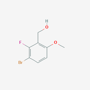 molecular formula C8H8BrFO2 B3240905 (3-Bromo-2-fluoro-6-methoxyphenyl)methanol CAS No. 1449008-13-2