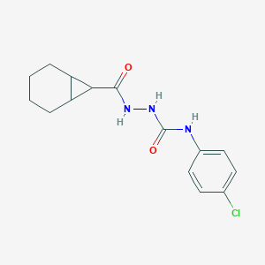 molecular formula C15H18ClN3O2 B324091 2-(bicyclo[4.1.0]hept-7-ylcarbonyl)-N-(4-chlorophenyl)hydrazinecarboxamide 