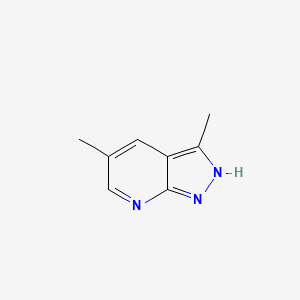 molecular formula C8H9N3 B3240910 3,5-Dimethyl-1H-pyrazolo[3,4-b]pyridine CAS No. 1449008-19-8
