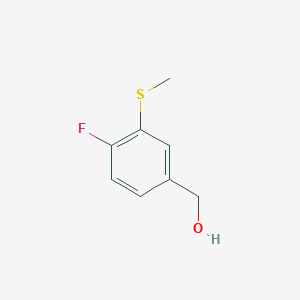 molecular formula C8H9FOS B3240911 4-Fluoro-3-(methylthio)benzyl alcohol CAS No. 1449008-21-2