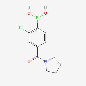 2-Chloro-4-(1-pyrrolidinylcarbonyl)phenylboronic acid