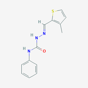 molecular formula C13H13N3OS B324095 3-methyl-2-thiophenecarbaldehyde N-phenylsemicarbazone 