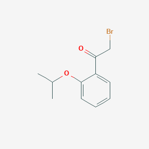 molecular formula C11H13BrO2 B3240953 2-Bromo-1-(2-isopropoxyphenyl)ethanone CAS No. 1449275-05-1