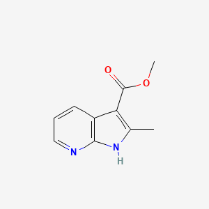 molecular formula C10H10N2O2 B3240988 Methyl 2-methyl-1H-pyrrolo[2,3-b]pyridine-3-carboxylate CAS No. 1450658-21-5