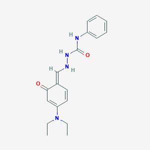 molecular formula C18H22N4O2 B324099 1-[[(E)-[4-(diethylamino)-6-oxocyclohexa-2,4-dien-1-ylidene]methyl]amino]-3-phenylurea 