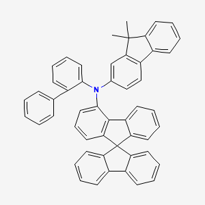 molecular formula C52H37N B3240993 9,9'-Spirobi[9H-fluoren]-4-amine, N-[1,1'-biphenyl]-2-yl-N-(9,9-dimethyl-9H-fluoren-2-yl)- CAS No. 1450933-44-4