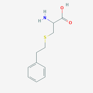 molecular formula C11H15NO2S B3241004 2-Amino-3-[(2-phenylethyl)sulfanyl]propanoic acid CAS No. 14510-18-0