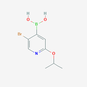 molecular formula C8H11BBrNO3 B3241037 5-溴-2-(异丙氧基)吡啶-4-硼酸 CAS No. 1451390-98-9