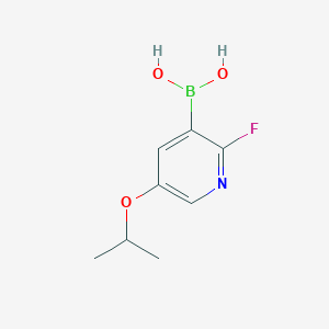 molecular formula C8H11BFNO3 B3241038 2-Fluoro-5-isopropoxypyridine-3-boronic acid CAS No. 1451391-01-7