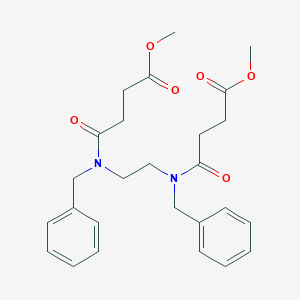 molecular formula C26H32N2O6 B324104 Methyl 4-(benzyl{2-[benzyl(4-methoxy-4-oxobutanoyl)amino]ethyl}amino)-4-oxobutanoate 