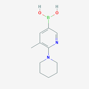 (5-Methyl-6-(piperidin-1-yl)pyridin-3-yl)boronic acid