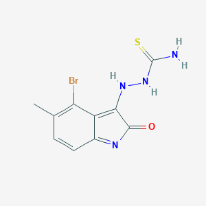molecular formula C10H9BrN4OS B324110 [(4-bromo-5-methyl-2-oxoindol-3-yl)amino]thiourea 