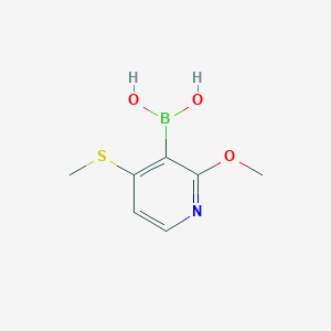 molecular formula C7H10BNO3S B3241142 2-Methoxy-4-(methylthio)pyridine-3-boronic acid CAS No. 1451392-21-4