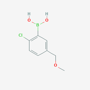 molecular formula C8H10BClO3 B3241143 2-Chloro-5-methoxymethylphenylboronic acid CAS No. 1451392-23-6