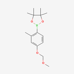 molecular formula C15H23BO4 B3241157 2-Methyl-4-(methoxymethoxy)phenylboronic acid pinacol ester CAS No. 1451392-30-5