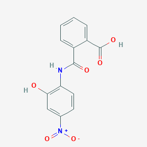 molecular formula C14H10N2O6 B324118 2-[(2-Hydroxy-4-nitroanilino)carbonyl]benzoic acid 
