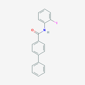 molecular formula C19H14INO B324122 N-(2-iodophenyl)biphenyl-4-carboxamide 