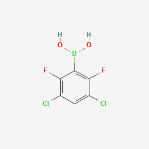 molecular formula C6H3BCl2F2O2 B3241226 3,5-Dichloro-2,6-difluorophenylboronic acid CAS No. 1451393-11-5