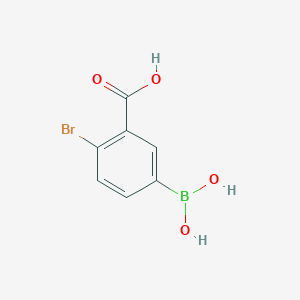 molecular formula C7H6BBrO4 B3241250 4-Bromo-3-carboxyphenylboronic acid CAS No. 1451393-32-0