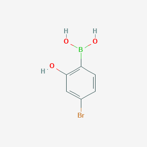 molecular formula C6H6BBrO3 B3241261 4-Bromo-2-hydroxyphenylboronic acid CAS No. 1451393-43-3