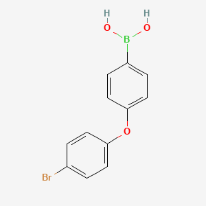 molecular formula C12H10BBrO3 B3241267 4-(4-Bromophenoxy)phenylboronic acid CAS No. 1451393-47-7