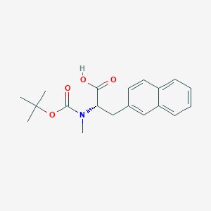 molecular formula C19H23NO4 B3241273 N-Boc-N-methyl-3-(2-naphthyl)-L-alanine CAS No. 145232-51-5