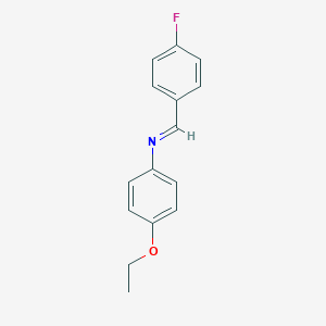 molecular formula C15H14FNO B324128 (4-Ethoxyphenyl)(4-fluorobenzylidene)amine 