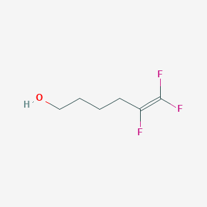 molecular formula C6H9F3O B3241281 5,6,6-Trifluorohex-5-en-1-ol CAS No. 145343-37-9