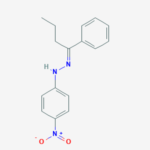 molecular formula C16H17N3O2 B324130 1-Phenylbutan-1-one {4-nitrophenyl}hydrazone 